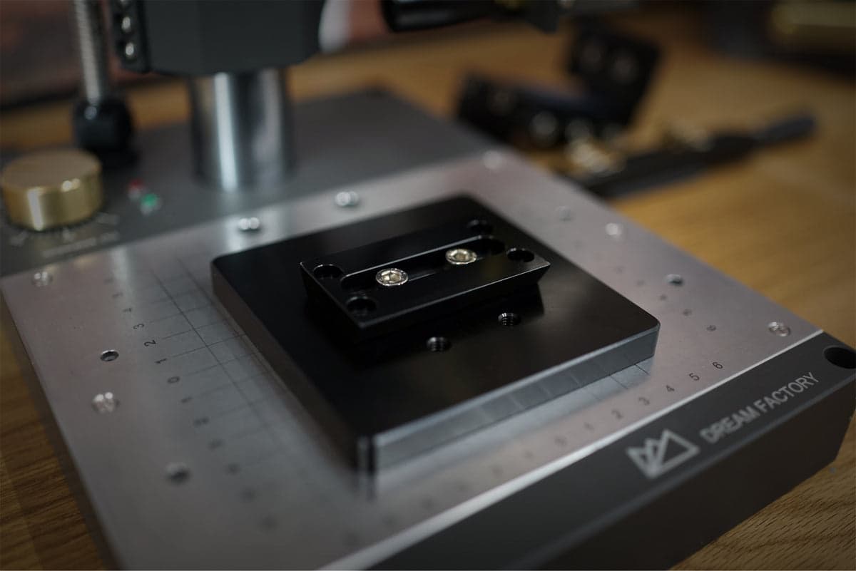Precision-machined aluminum base plate